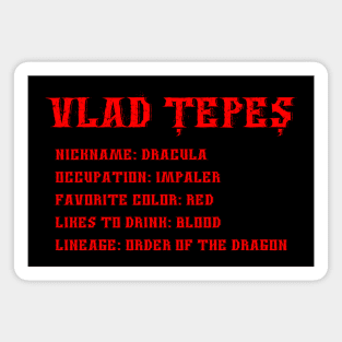 Vlad Dracula Magnet